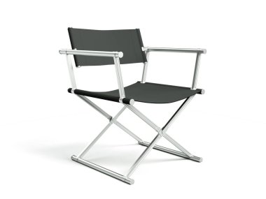 Sinema endüstrisi konsepti. Yönetmen Koltuğu 3d oluşturma