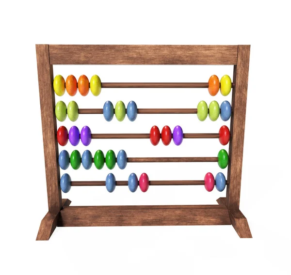Trä Barn Abacus Leksak För Att Lära Sig Räkna Med — Stockfoto