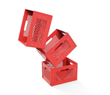 çok renkli kutular beyaz arkaplan üzerinde 3d görüntüleme