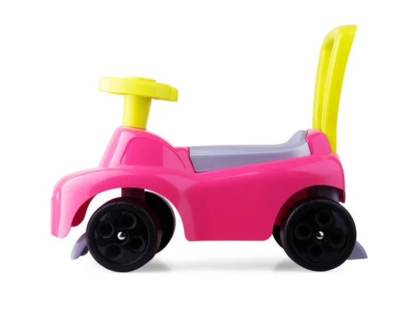 Samochód Dla Dzieci Zabawki Białym Tle — Zdjęcie stockowe