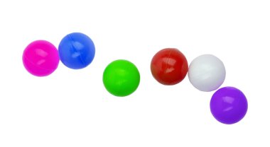 Renkli arka planda çocuk oyuncakları. Metin eklemek için bir yer, minimalizm. Bebek arka planı.