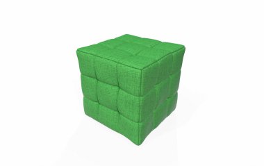 Araba koltuğu siyah deri, ön manzara. 3B görüntüleme