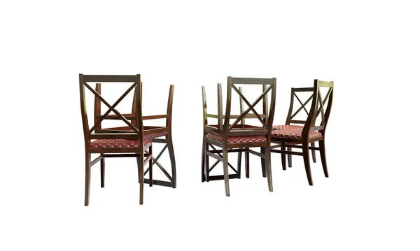 医者の椅子の3Dレンダリングイラスト — ストック写真