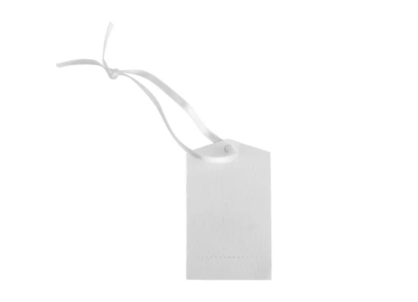 Etiqueta Etiqueta Preço Branco Isolada — Fotografia de Stock