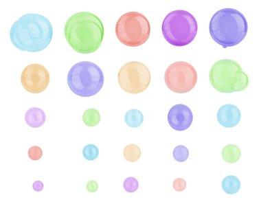 Beyaz arka planda sabun köpükleri