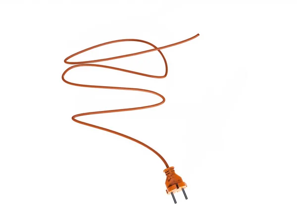 Rendering Illustration Schuko Power Plug — Stock Photo, Image