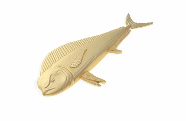 Big Mouth Cod Fish Upwards Pose Render Isolated — Stock Photo, Image