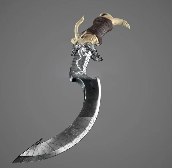 Rendering Dragon Sword Isolated Background — Stock Photo, Image