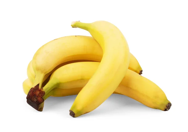 Ένα Μάτσο Μπανάνες Που Απομονώνονται Λευκό Φόντο Μονοπάτι Αποκοπής Και — Φωτογραφία Αρχείου