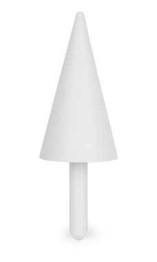 Farklı boyutlarda ve biçimli paslanmaz çelik dişli boru torbası uçları beyaz arka planda izole edilmiş hamur işleri için.