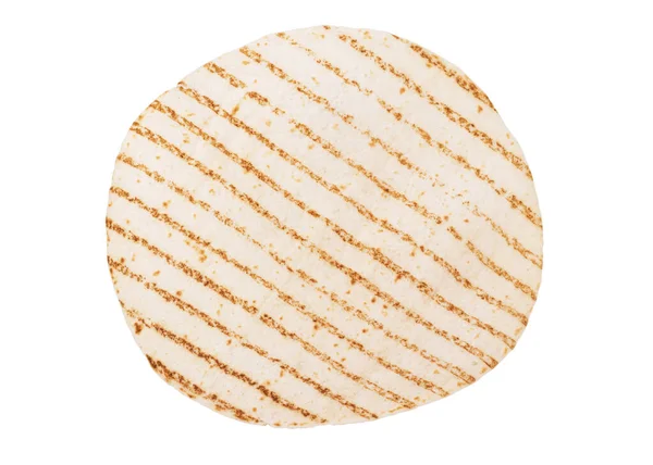 Tortillas Mais Sfondo Bianco Pane Azzimo — Foto Stock