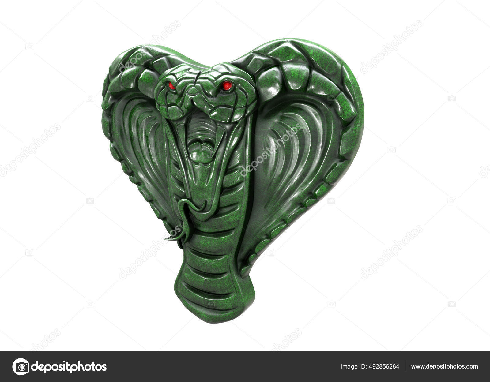 King Cobra the World`s Longest Venomous Snake Isolated on Dark Background  with Clipping Path Stock Illustration - Illustration of dreadful, devil:  184120584