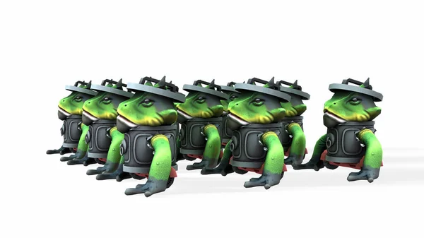 Rendered Illustration Funny Frog — Stock Photo, Image