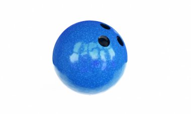 Beyaz arkaplanda 3d bovling topu oluşturma