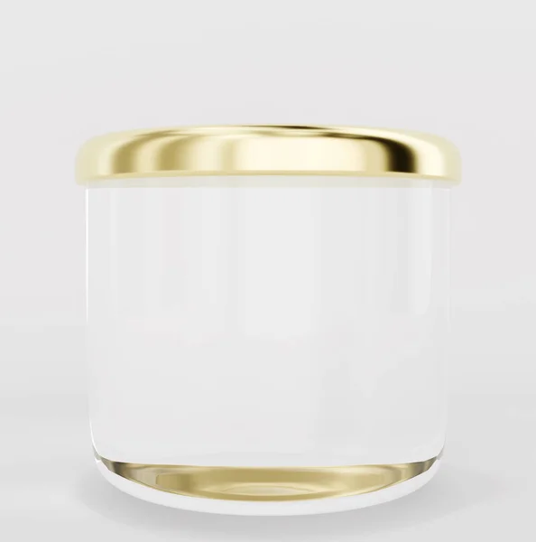 Blank Travel Tin Candle Branding Mock Render — Stock Photo, Image