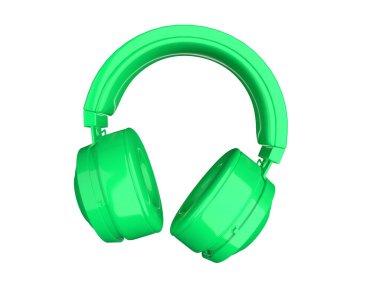 3B görüntüleme kulaklıkları beyaz arkaplanda izole edildi