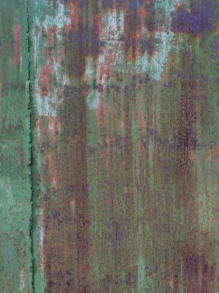 Corroded Metal Background Rusted Painted Metal Wall Rusty Metal Background — Stock Photo, Image