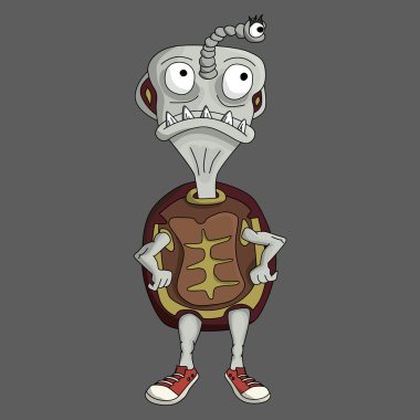 komik kaplumbağa canavar