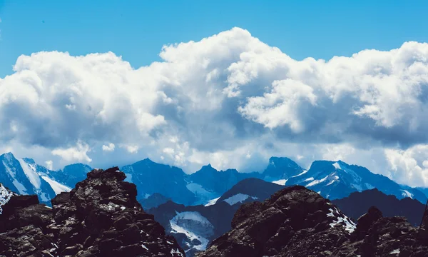 Impressive mountain panorama swiss alps — Stock Photo, Image