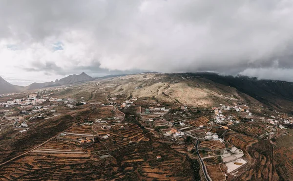 Panoráma felvétel a Kanári-szigetekről, Spanyolország Stock Fotó