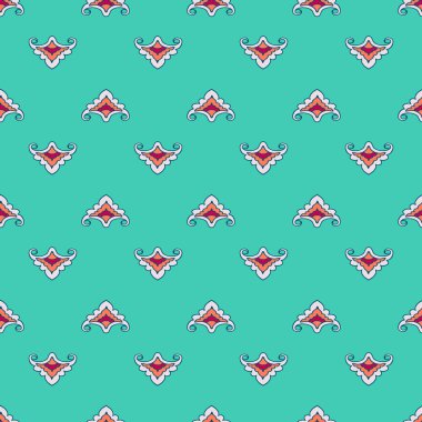 Tatar stilize çiçek deseni.