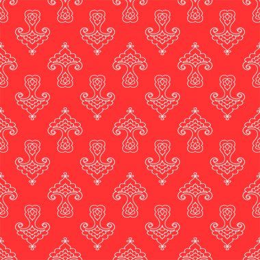 Tatar stilize çiçek deseni.