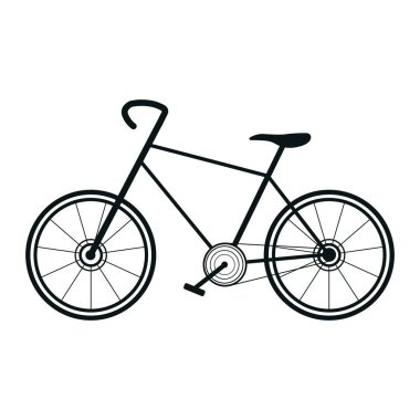 Modern Yol Bisikleti Silueti Grafik ResimleriComment