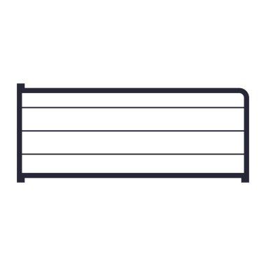 Laboratuvar ekipmanları ve organizasyon için bilimsel bir test tüpü taşıyıcısının basit taslağı.