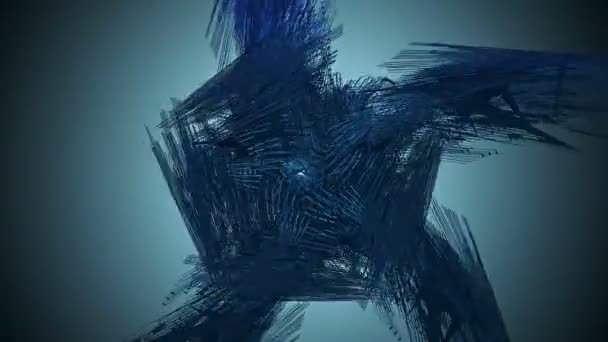 Abstrakter Hintergrund mit blauen Elementen — Stockvideo