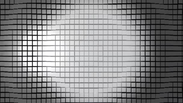 Surface cubique en mouvement. Animation prête à boucler des cubes en mouvement vague — Video