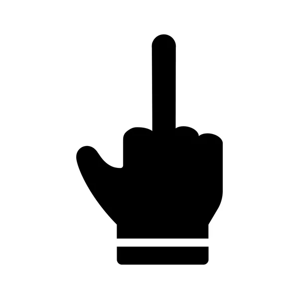 Rude hand sign icon — Stock Vector