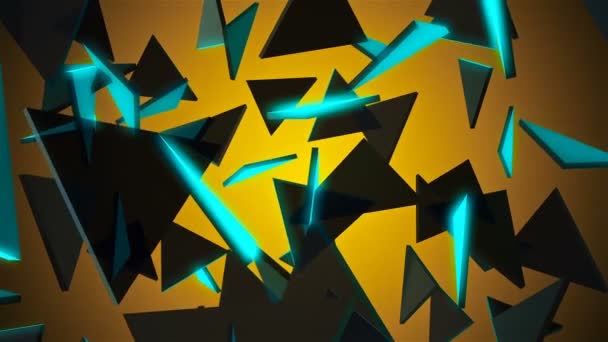 Abstrakter Hintergrund mit Dreiecken — Stockvideo