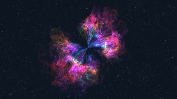 Спіральні галактики Чумацький шлях — стокове відео