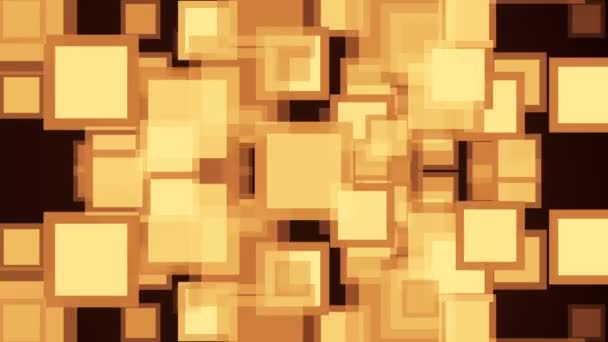Fond de mouvement avec des carrés animés. Boucle sans couture 