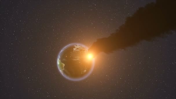 Grève de météore sur la Terre 