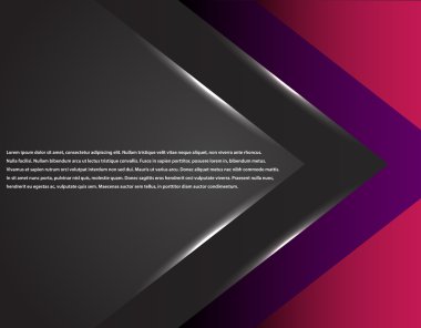 Siyah ve pembe kurumsal teknoloji grafik tasarım çizgili