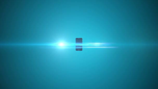 Smartphone d'animation avec fusées éclairantes 