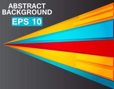 Dinamik renkli çizgili. Vektör çizim