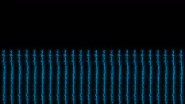 Sfondo astratto con animazione di strisce di plasma o linee da energia — Video Stock