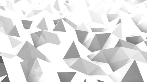 Fondo cristalino triangular sin costura abstracto — Vídeo de stock