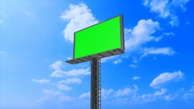 Gökyüzünde yüksek billboard