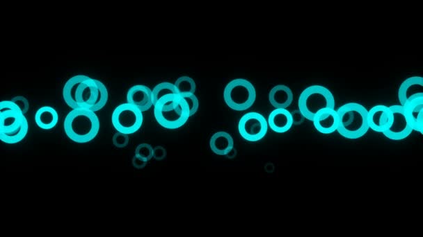 Fond abstrait avec des cercles lumineux 
