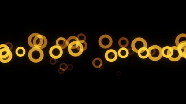 Fond abstrait avec des cercles lumineux 
