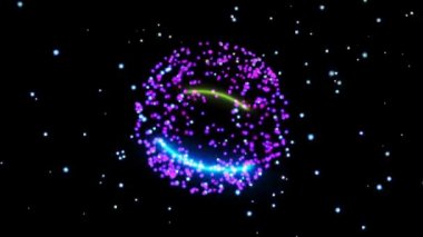 Küre ile soyut animasyon arka plan