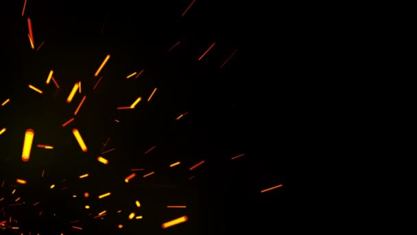 Braises ardentes. Particules scintillantes 