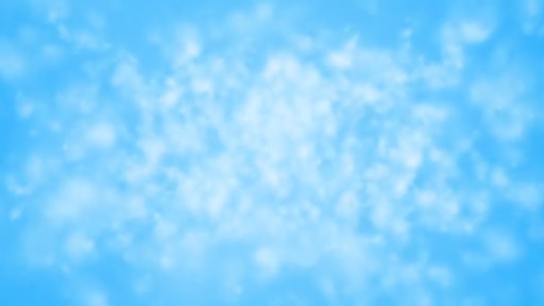 Uçuş bulutlar, döngü-güçlü animasyon üzerinde — Stok video