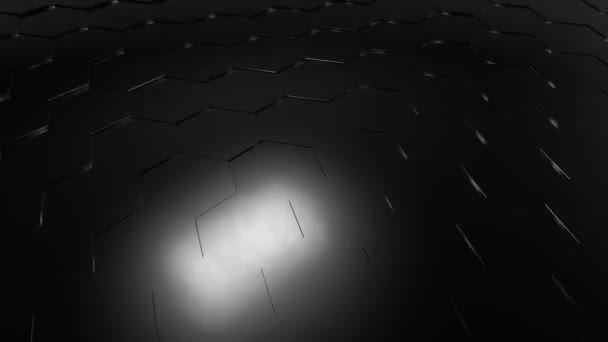 Abstrakt hexagonal bakgrund — Stockvideo