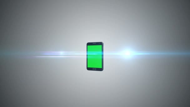 Animation d'un écran chromatique d'un smartphone 