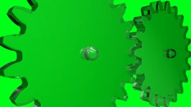 Büyük Dişliler döndürme. Sorunsuz döngü.