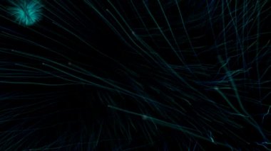 Parlayan parçacıklarla soyut arkaplan